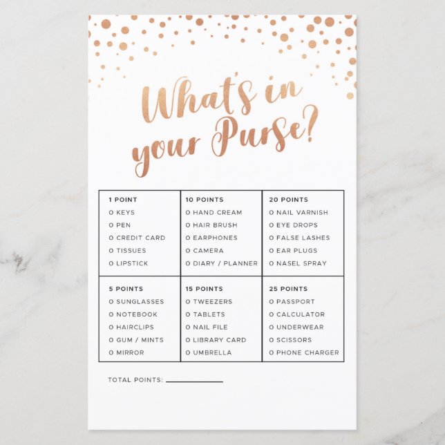 Lámina Juegos de ducha de novia lo que hay en tu Rosa de  (Anverso)