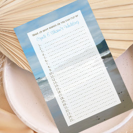 Lámina Juegos de duchas de matrimonio de pareja - playa