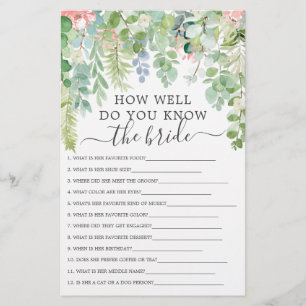 Lámina Juegos de duchas de novias de doble lado verde sua