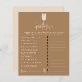 Lámina Juegos de fiesta de conejos | Juego de adivinanza 