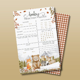 Lámina Juegos de Fiesta de Predicción de Baby Shower en W