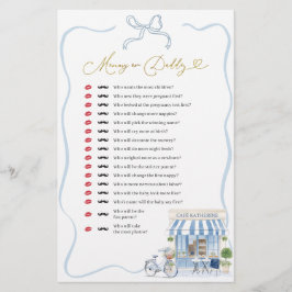 Lámina Juegos de mamá o papi en cafetera parisina