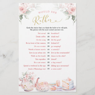 Lámina Juegos de Personalizado de Fiesta de té con novia