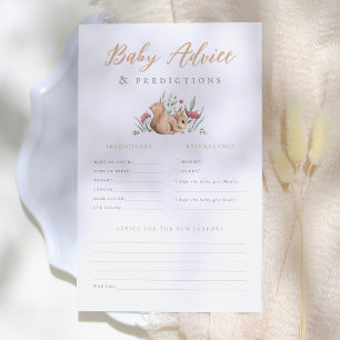 Lámina Juegos de Predicciones para Bebés y de Asesoramien