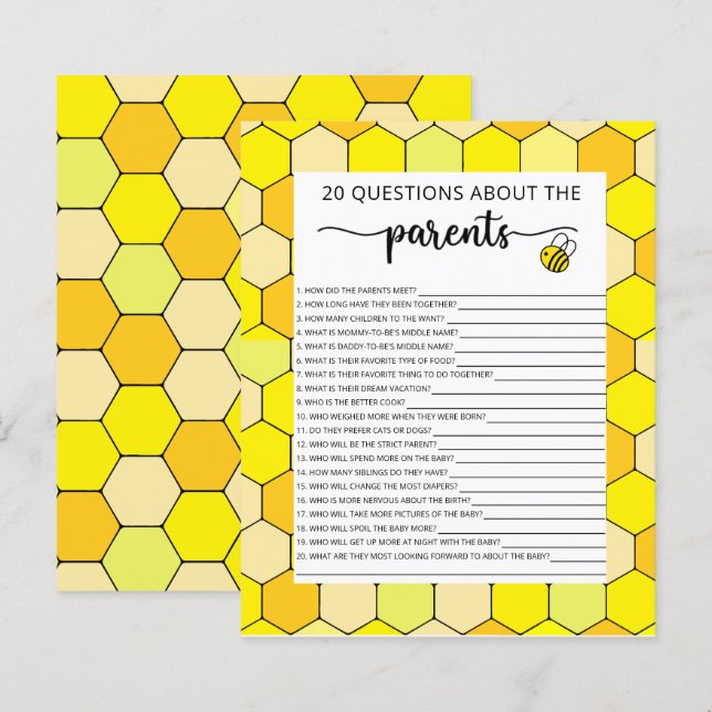 Lámina Juegos florales de abeja (Anverso / Reverso)