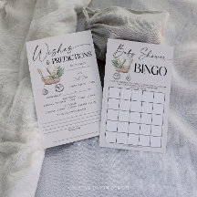 Juegos Neutrales de Baby Shower de doble cara