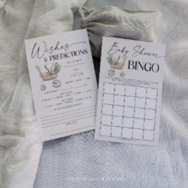 Lámina Juegos Neutrales de Baby Shower de doble cara