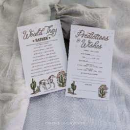 Lámina Juegos Neutrales de Baby Shower de doble cara