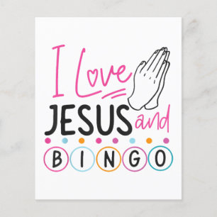 Lámina Jugador de Bingo Jesús Fe Cristiano Amo A Jesús Y