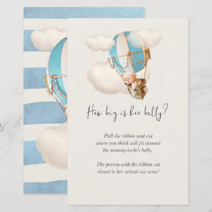 Lámina Jugar con Baby Shower - ¿Qué Tan Grande Es Su Bell