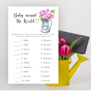 Lámina Jugo de flores - juego de bebé alrededor del mundo