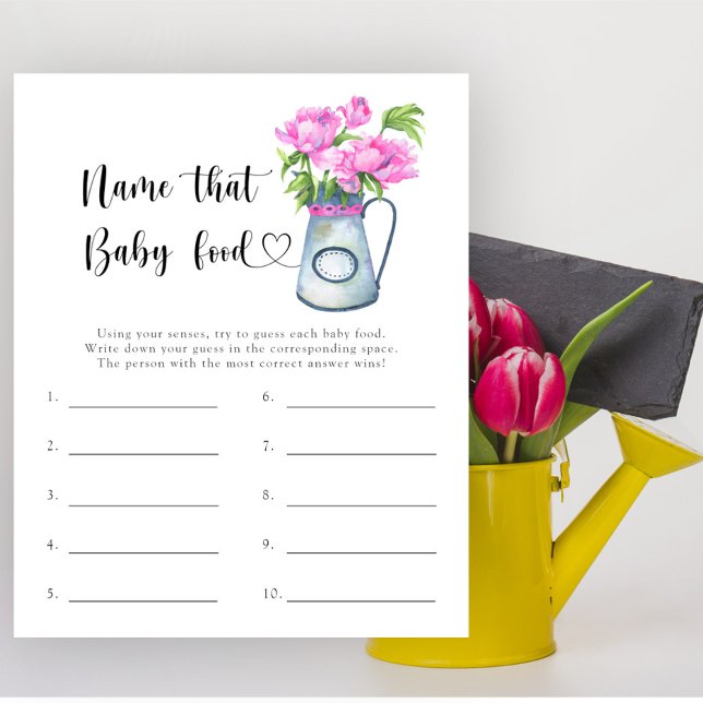 Lámina Jugo de flores - Nombra a ese juego de comida para (Subido por el creador)