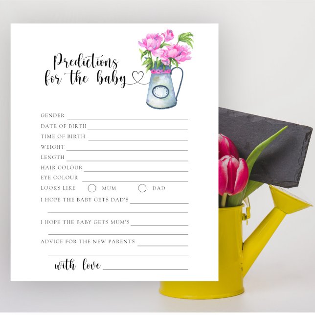 Lámina Jugo de flores - predicciones y consejos para bebé (Subido por el creador)