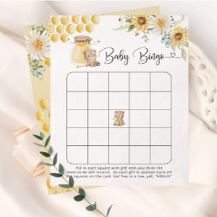 Lámina Juguete de bingo bebé de miel de girasol