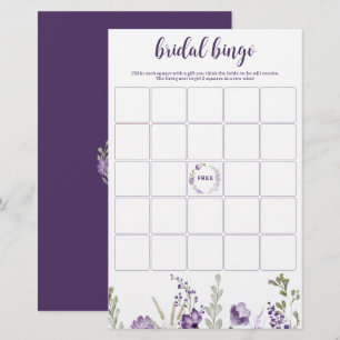 Lámina Juguete de Bingo de Ducha Británica Floral de Lava