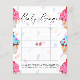 Lámina Juguete dulce género revelar juego de bingo bebé