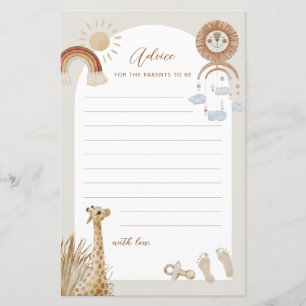 Lámina Juguetes bohemios Giraffe Sun Consejos para que lo