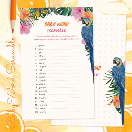 Lámina Jungla Tropical Juego de soldadura de Baby Shower 