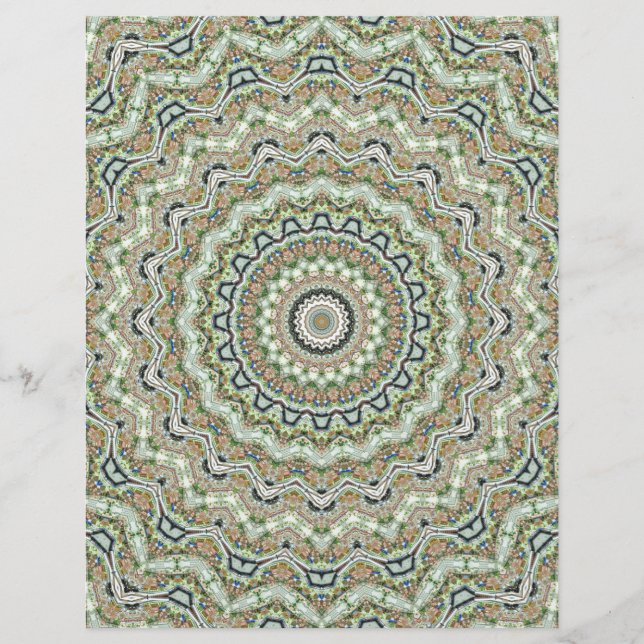 Lámina Kaleidoscopio verde (Anverso)