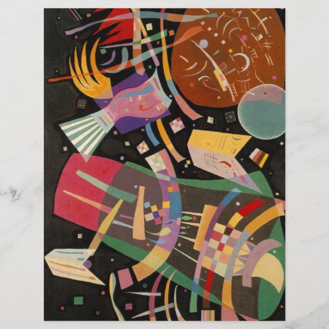 Lámina Kandinsky Composition X Resumen Material gráfico (Anverso)