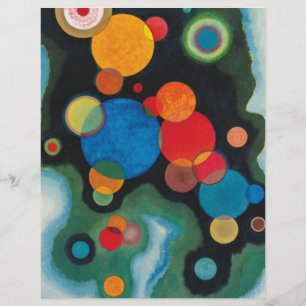 Lámina Kandinsky Impulso Profundo Aceite abstracto en lie