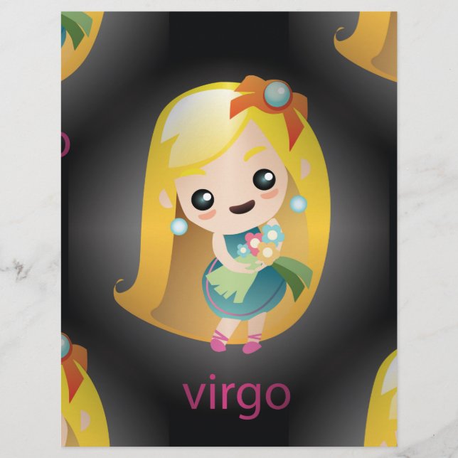Lámina kawaii virgo (Anverso)