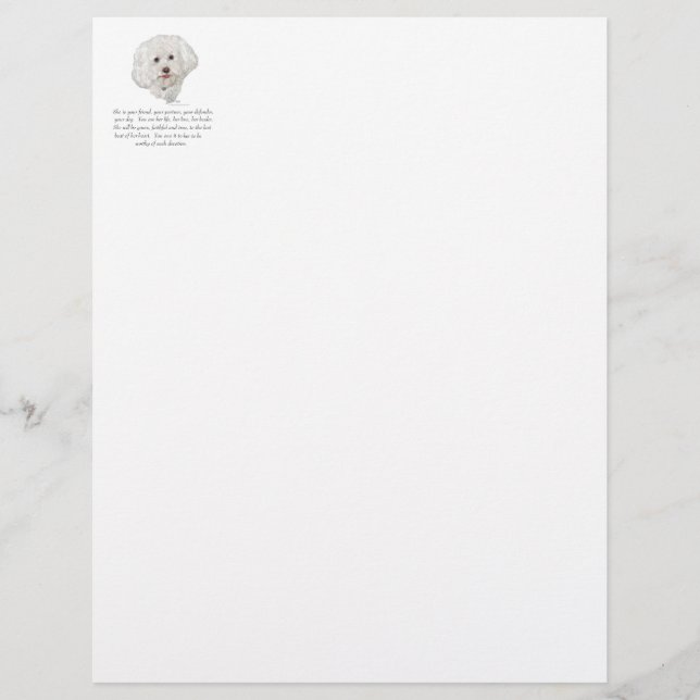 Lámina Keepsake, perro hembra (Anverso)