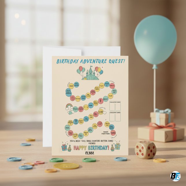 Lámina Kids Birthday Adventure Quest Game Party Activity  (Subido por el creador)