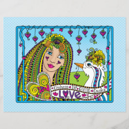 Lámina Kindness In Giving_Flat Paper Sheet 11"x8.5"