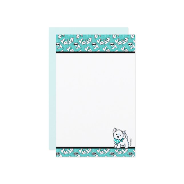 Lámina KiniArt Cutieface Westies (Anverso/Reverso In Situ)