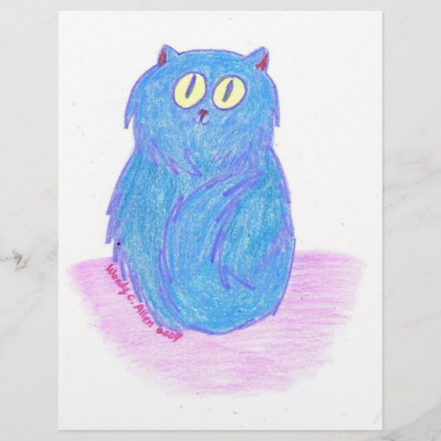 Lámina Kitten azul (Anverso)