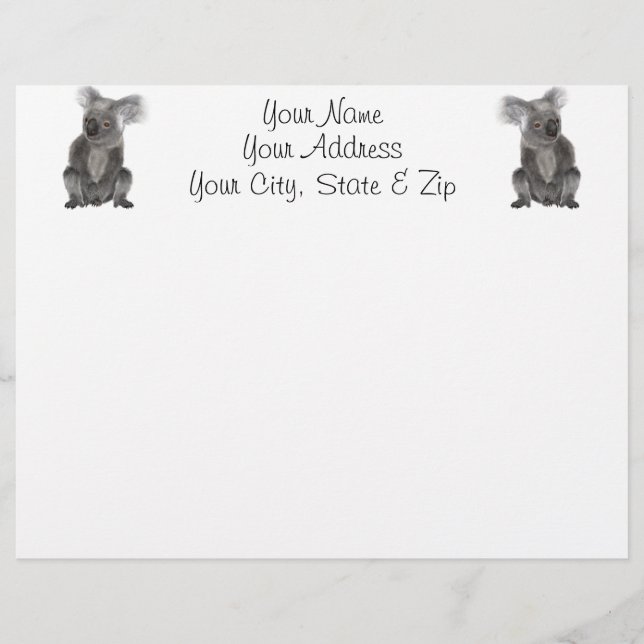 Lámina Koala Bear (Anverso)