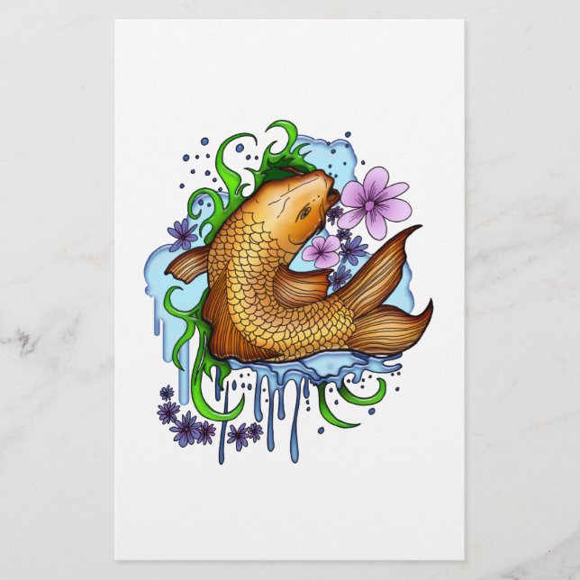 Lámina Koi Fish (Anverso)