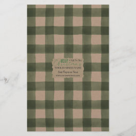 Lámina Kraft Buffalo Check Soap Wrap Paper Sheet - Satin