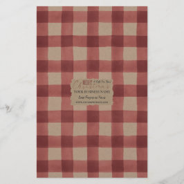 Lámina Kraft Buffalo Check Soap Wrap Paper Sheet - Satin