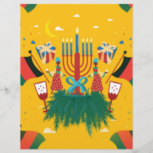 Lámina kwanzaa amarilla