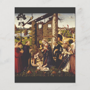 Lámina La Adoración de Biagio d'Antonio Arte Medieval