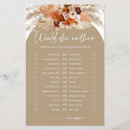 Lámina La arca del Boho terracotta pampas preferiría juga