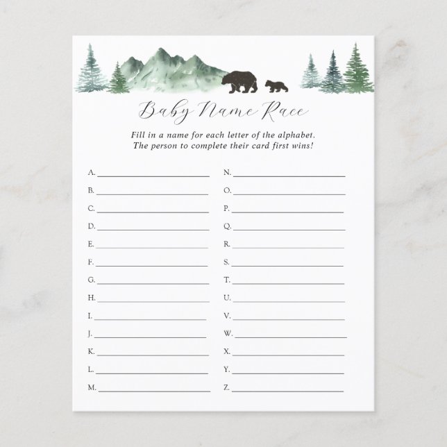 Lámina La aventura comienza con la raza del nombre del be (Anverso)