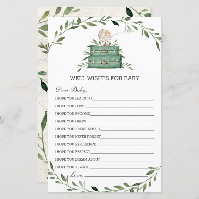 Lámina La aventura comienza con los deseos de la vegetaci (Anverso / Reverso)