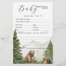 La aventura espera el juego de Baby Shower neutral