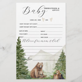 Lámina La aventura espera el juego de Baby Shower neutral