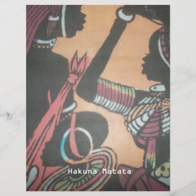 Lámina La belleza eterna de la tradición masái (Anverso)