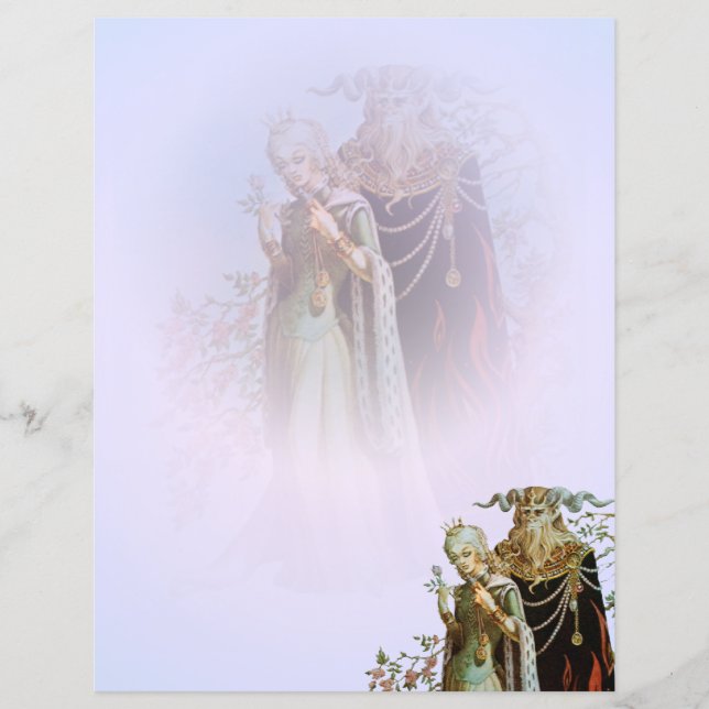 Lámina La belleza y el papel de las estrellas de la besti (Anverso)