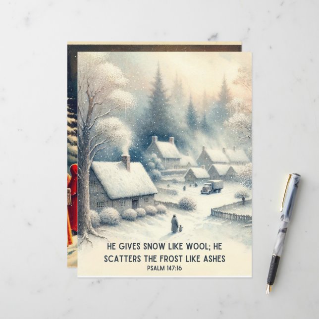 Lámina La Biblia de Invierno versus el material para arte (Anverso/Reverso In Situ)