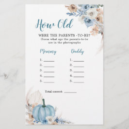 Lámina La Calabaza Rústica Boho Cae La Edad De Los Padres