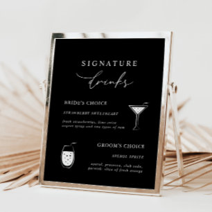 Lámina La caligrafía moderna negra y la firma bebe Rótulo