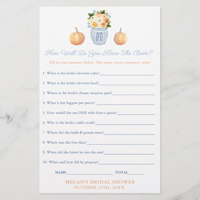 Lámina La Chinoiserie otoñal que conoce a la novia como e (Anverso)