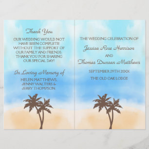 Lámina La colección de bodas acuarelas en la playa
