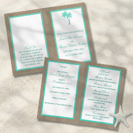 Lámina La Colección de Bodas en la Playa con Palmeras Tro